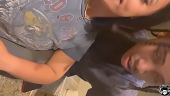 Stepmother With Large Breast Has Sex With Her Stepson While The Father Is At Work. Part 2.
