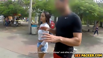 Stunning Petite Babe Gets Her Ass Pounded By Her Pt'S Trainer