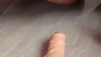 Thick Dildo Penetration In Big Booty